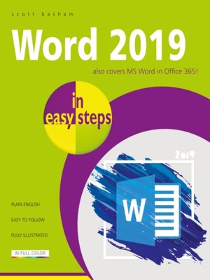 cover image of Word 2019 in easy steps